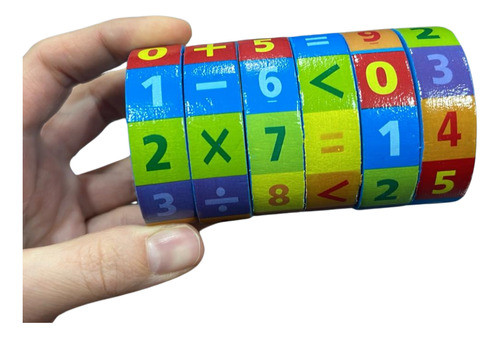 Juego De Madera Matematico Sumas Restas Dividir Multiplicar 0