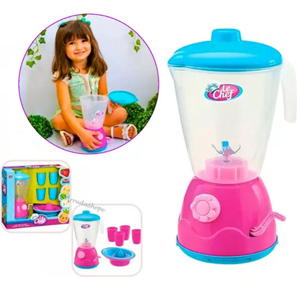 Kit Infantil Acessórios Le Chef Gira Manivela Liquidificador 1