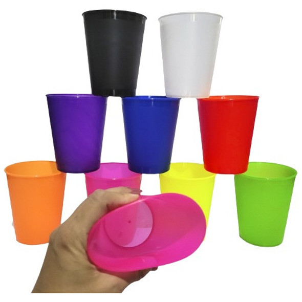 300 Copos Eco Inquebravel 450ml Personalizado Piscina Festa 0