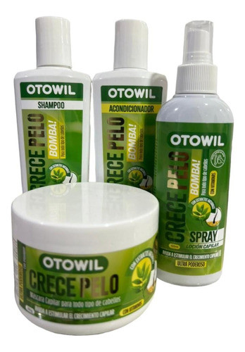 Pack Otowil Crece Pelo Mascara+acondicionador+shampoo+spray 0