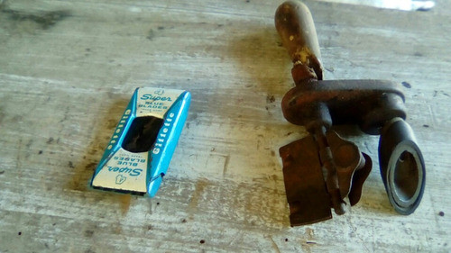 Antiguo Herramienta Afilador De Hoja Afeitar Guillette 0