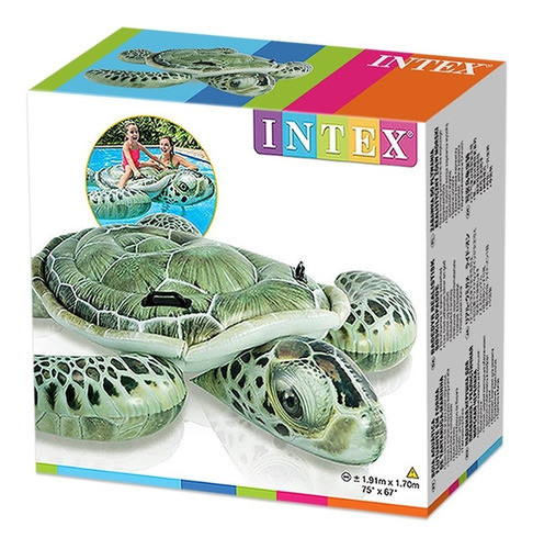 Salvavidas Inflable Tortuga 1.91 Metros X 1.70 Intex 1