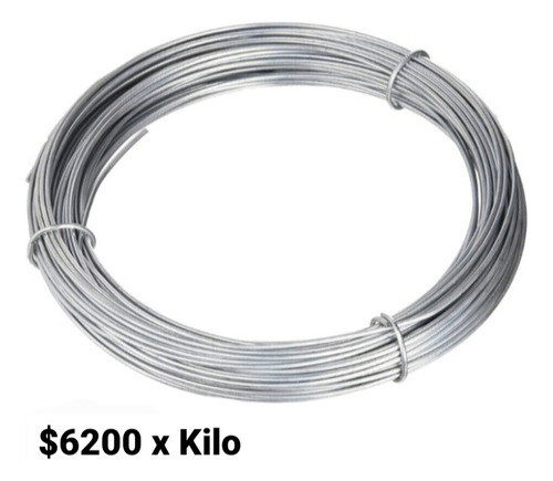 Alambre Galvanizado Calibre 12 Acindar (2,63mm) Numero 12 1