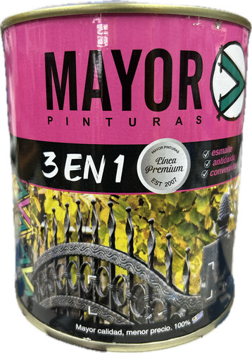 Esmalte Sintético 3en1 Mayor Convertidor Forja 0,9lts 0