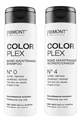 Shampoo Acondicionador 250ml Color Plex Tratamiento Primont 0