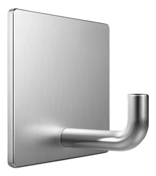Ganchos Perchero Adhesivo Percha Cocina Baño Acero Inox 0