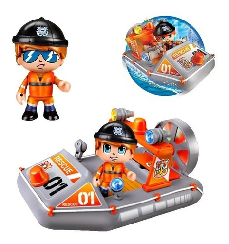 Pinypon Action Lancha De Rescate Con Figura Y Accesorio S 0