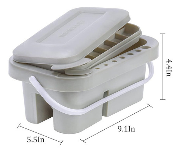 Wuweot 3 Pack Multi-use Paint Brush Basin Paint Brush Tub, P 1