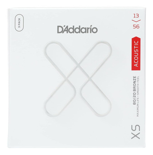 D'addario Guitar Strings - Xs 80/20 Bronze Coated Acoustic G 0
