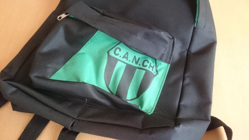 Nueva Chicago Mochila Bolso Clasica Con Bolsillo Frente 1