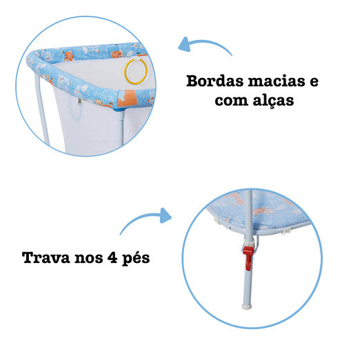 Cercado Infantil Little Baby Azul - Tubline 1