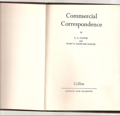 Commercial Correspondence - Gaume - Collins 0