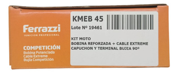 Kit Bobina+ Cable Extreme Ferrazzi Competición S2 / Skua 90° 1