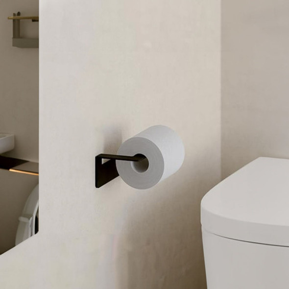 Porta Rollo En Ac Inox Color Negro Mate 1