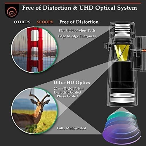 Binoculares 10x42 Ultra Hd Con Adaptador Para Telefono 24mm 1