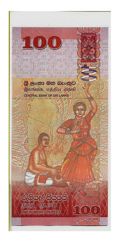 Fk Billete Sri Lanka 100 Rupias 2010 P-125a Sin Circular. 1