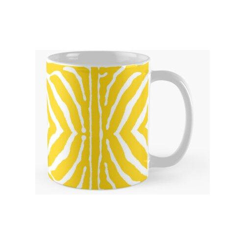 Taza Zebra Wild Animal Print 758 Yellow Calidad Premium 0