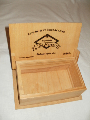 Caja Madera Caramelos Leche Tía Maruca Zona Caballito 1