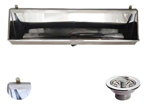 Mictório Industrial Em Aço Inox 1,00mt - Soldado 0