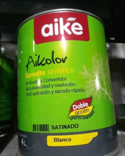 Aike Esmalte Sintetico Convertidor Blanco Satinado X 20 Lts 1