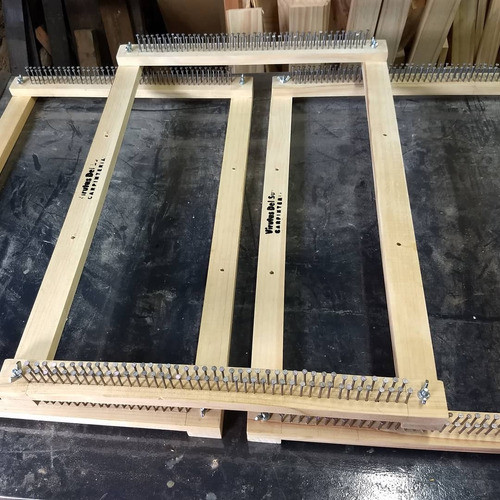 Telar Bastidor Para Tapiz Madera 60x80cm Regulable 0