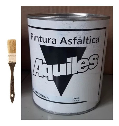 Combo Pintura Asfáltica Aquiles X 18 Lts + Pincel 0