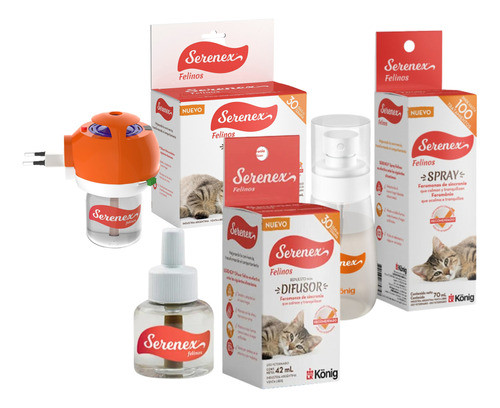 Serenex Feromonas Felinos Difusor + Repuesto Difusor + Spray 0