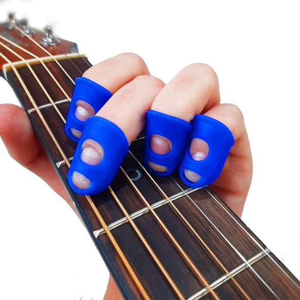 Kit Protetores De Dedos Violão Dedal Tam. Médio Silicone 0