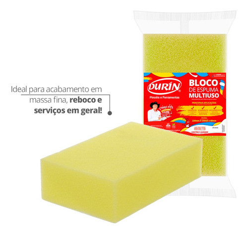 Bloco De Espuma Multiuso 220x130x60mm Durín 1