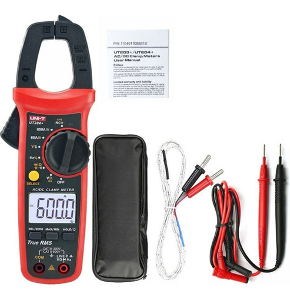 Pinza Amperimetrica Digital Uni-t Ut204+ Plus Ac Dc 0