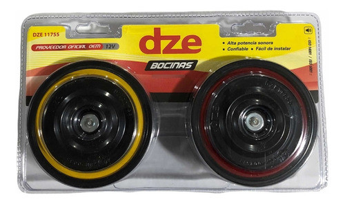 Bocinas Tipo Mercedes Universal Dze 100 Db Agudo Grave 12v 0