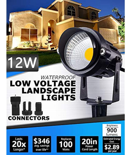 Sunvie - Luces Led Para Paisaje De Bajo Voltaje De 12 Vatios 1