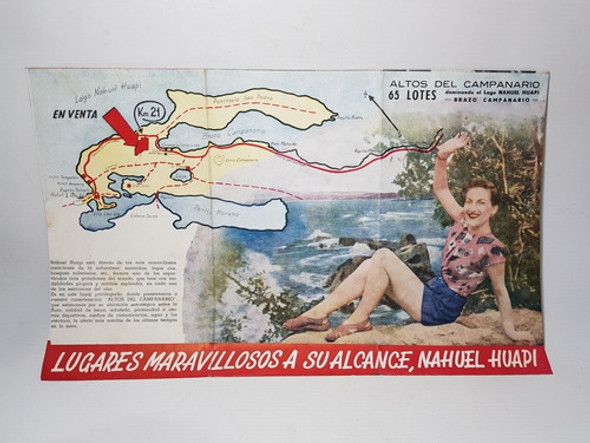 Nahuel Huapi Bariloche Antigua Publicidad Mapa Mag 57131 1