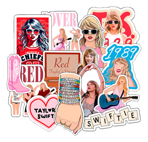 Stickers Calcos Taylor Swift X25 Pc/termo/compu 0