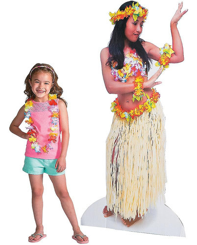 Fun Express - Hula Girl Realista Stand-up Para Fiesta - Deco 0