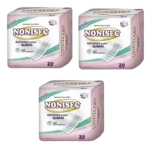 60u Nonisec Refuerza Pañal Clasico 0
