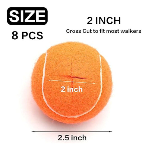 Teloon Walker - 8 Pelotas De Tenis Precortadas 1