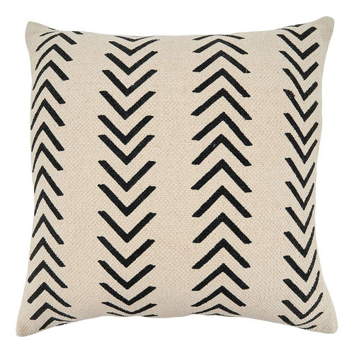 Saro Lifestyle Funda De Almohada Con Diseño De Chevron, Natu 0