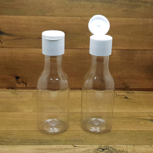 10 Frascos Pet 50 Ml Garrafinha Flip Top Branca 1