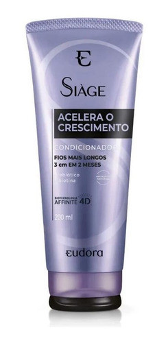 Condicionador Acelera O Crescimento Fios Longos Siàge 200ml 0