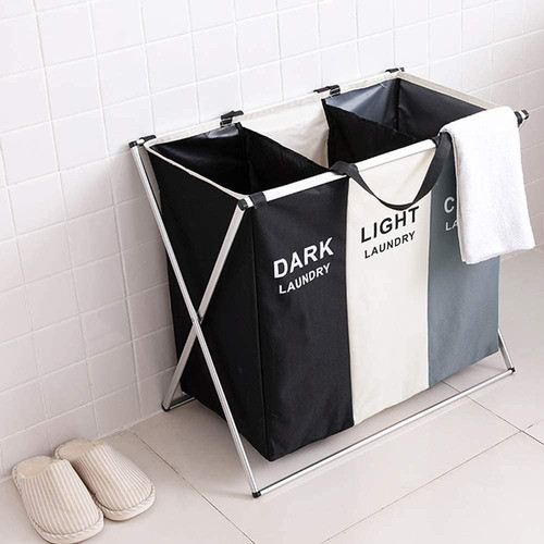 Canasto Cesto Organizador Ropa Sucia Grande Laundry Premium 1