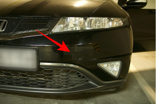 Tapa Paragolpes Honda Civic Gancho Del Remolque 2006 - 2012 1
