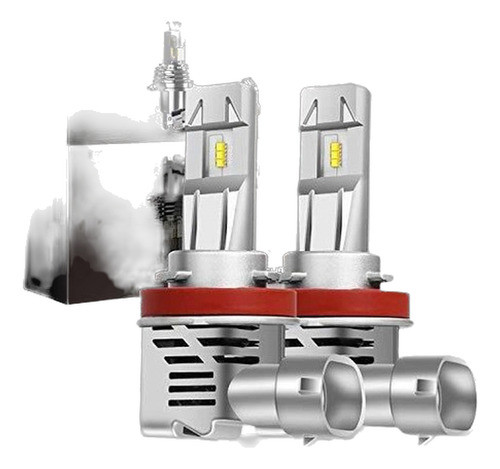 Luces Para Auto H11 H9 H8 55w 10000lm 6500k Luz Blanca 0