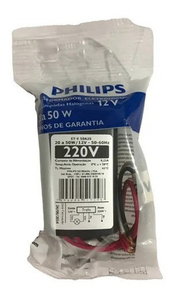 Transformador Eletrônico P/ Lâmpadas Halógenas 12v/20 A 50w 1