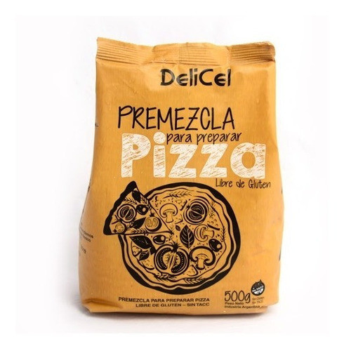 Premezcla Para Prepizza Sin Tacc Delicel X500grs Caja X12uni 0