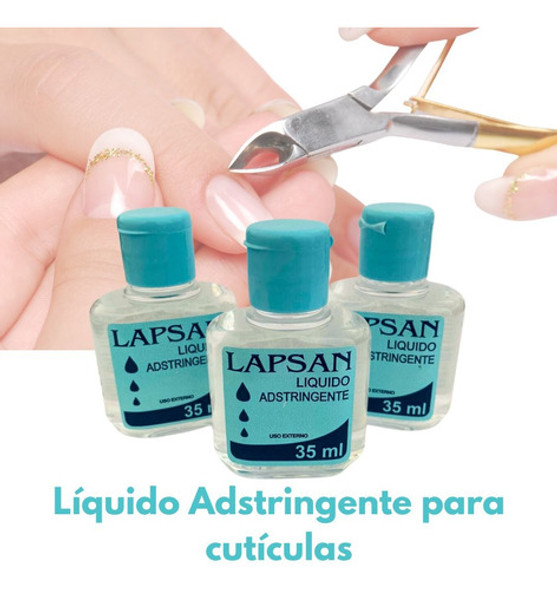 Kit 3 Un Lapsan Líquido Adstringente Estanca Sangue Manicure 1