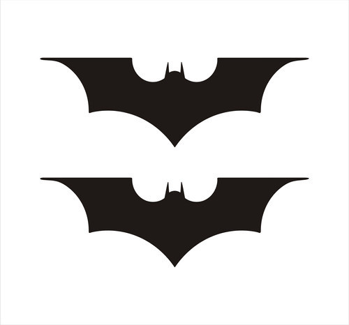 2 Calcomanías Dc Logo Batman 18 Cm. 0