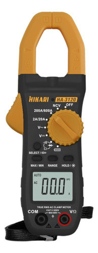 Alicate Amperímetro Digital Cat Ii 600v - Ha-3120 Hikari 0