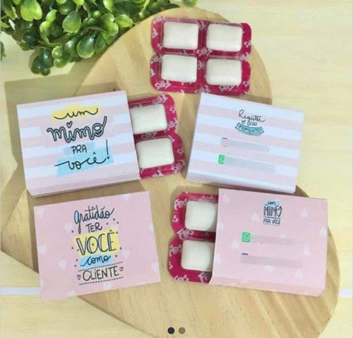 50 Mimos Chicletes Com Caixinhas Personalizadas 1