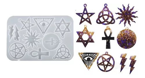 Molde De Silicona Dijes Religiosos Especial Resina 0
